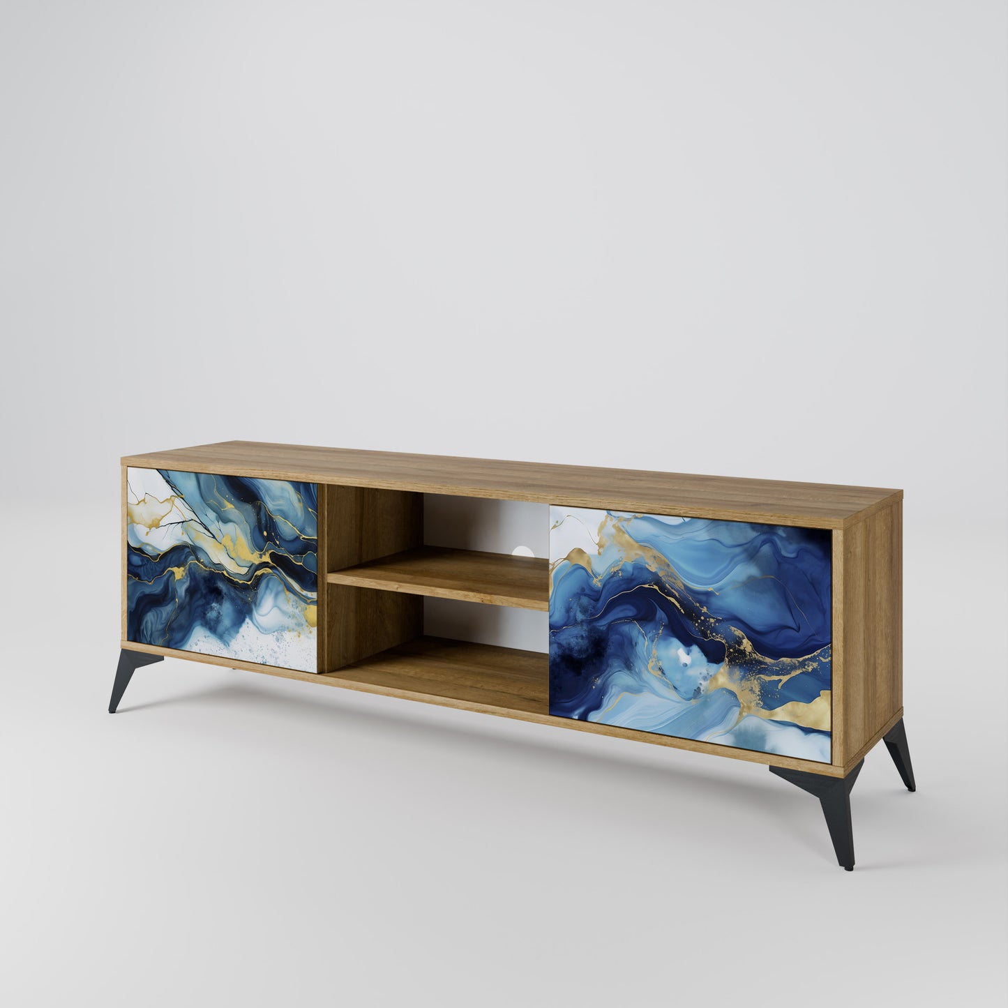 INKY MARBLE Dvoudveřový TV stolek