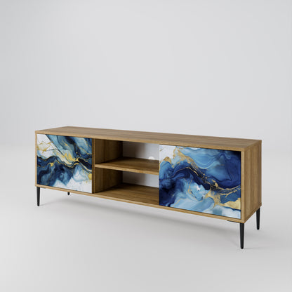 INKY MARBLE Dvoudveřový TV stolek