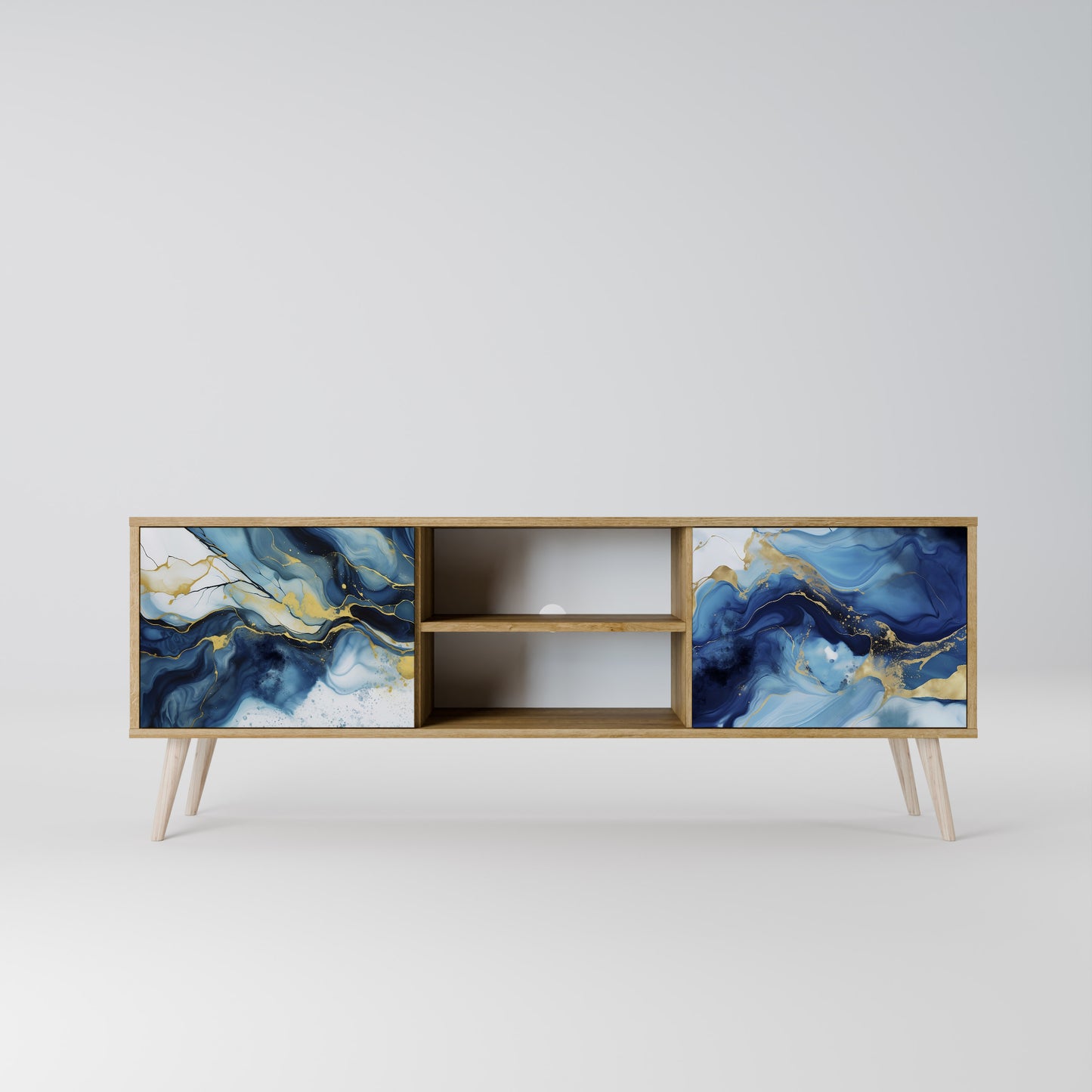 INKY MARBLE Dvoudveřový TV stolek