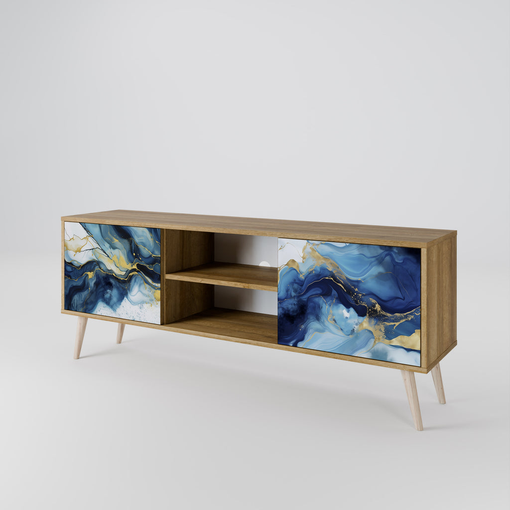 INKY MARBLE 2-Door TV Cabinet