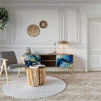 INKY MARBLE 2-Door TV Cabinet