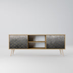 TESSELATED GRAYISH Dvoudveřový TV stolek