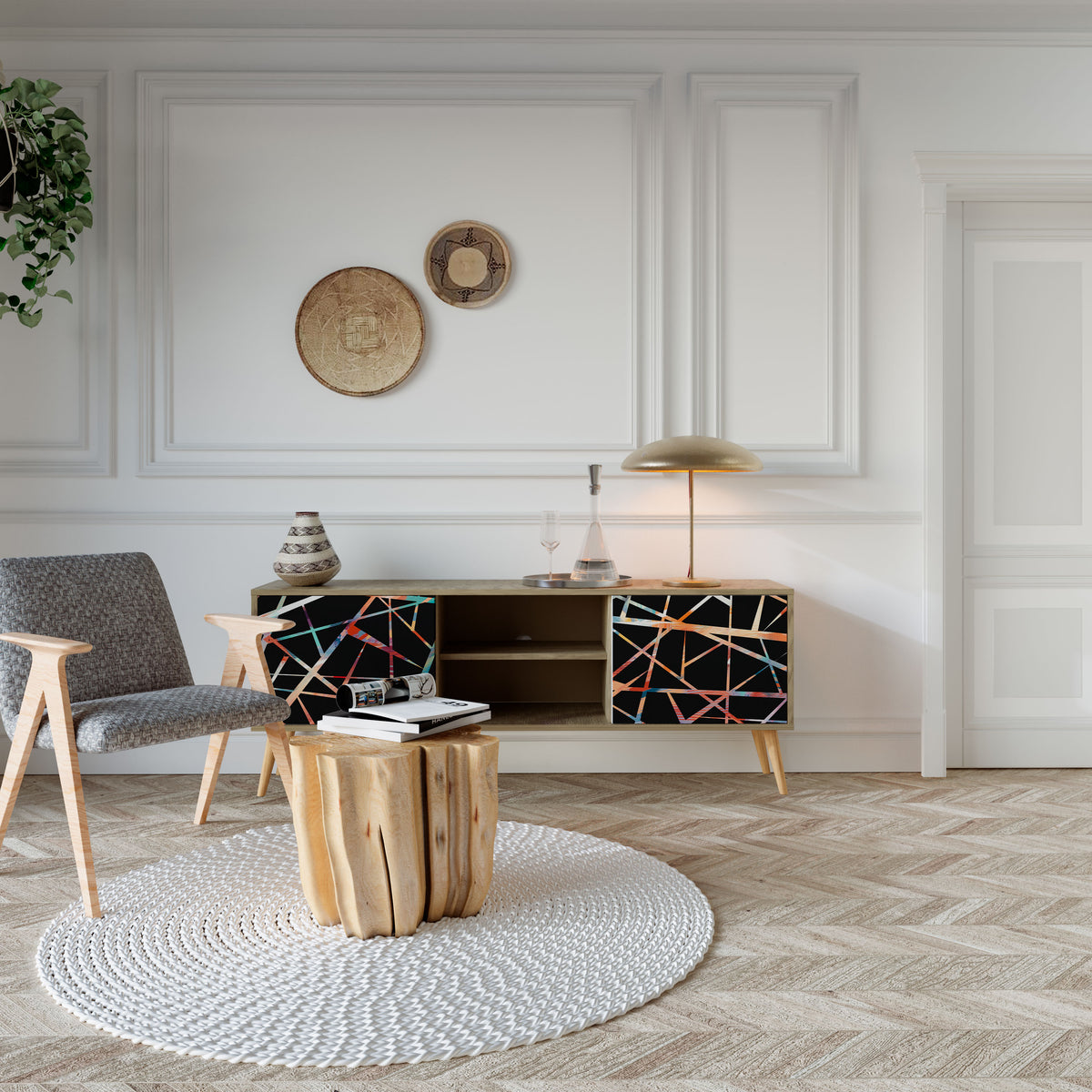 POLYGON VERVE Dvoudveřový TV stolek