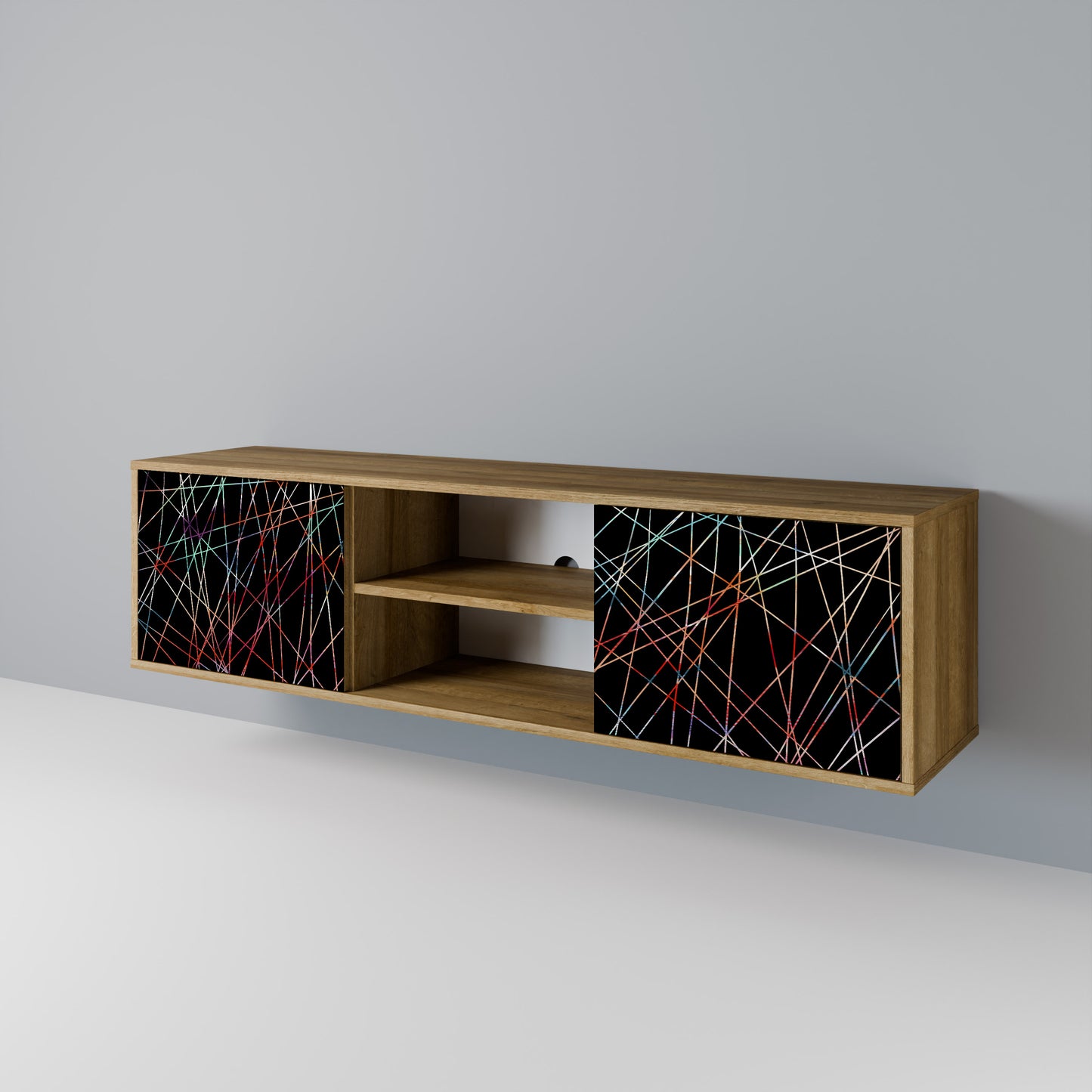 LUMINOUS SNARE Dvoudveřový TV stolek