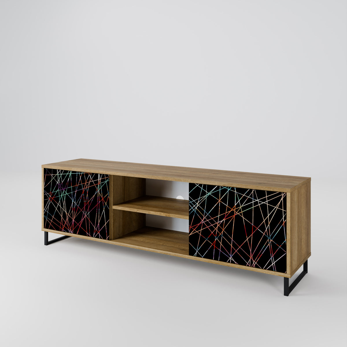 LUMINOUS SNARE Dvoudveřový TV stolek