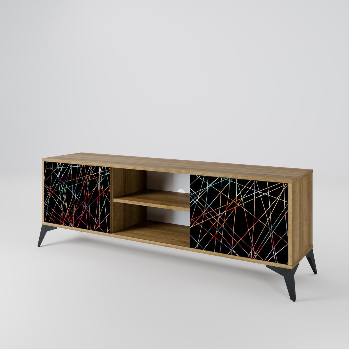 LUMINOUS SNARE Dvoudveřový TV stolek