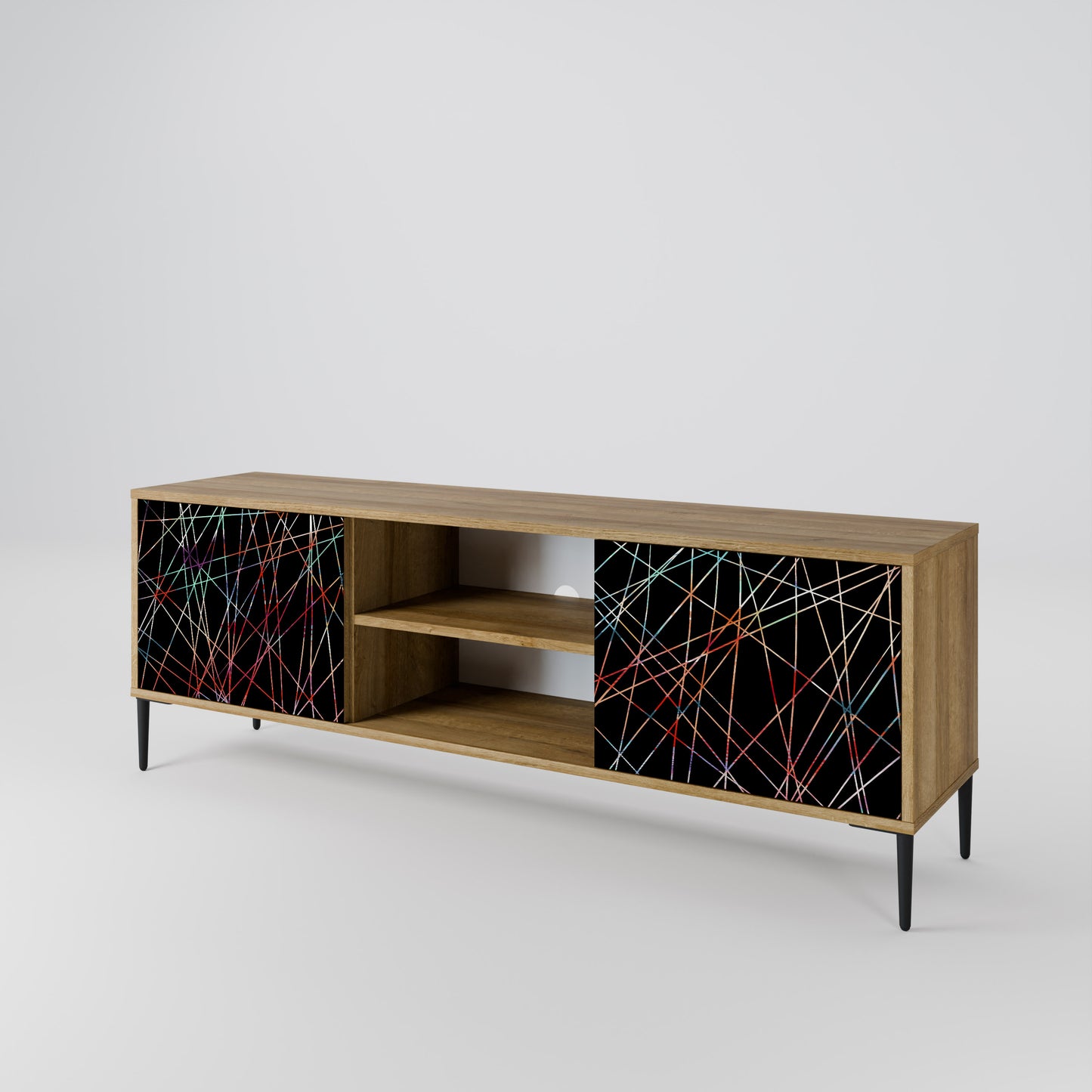 LUMINOUS SNARE Dvoudveřový TV stolek
