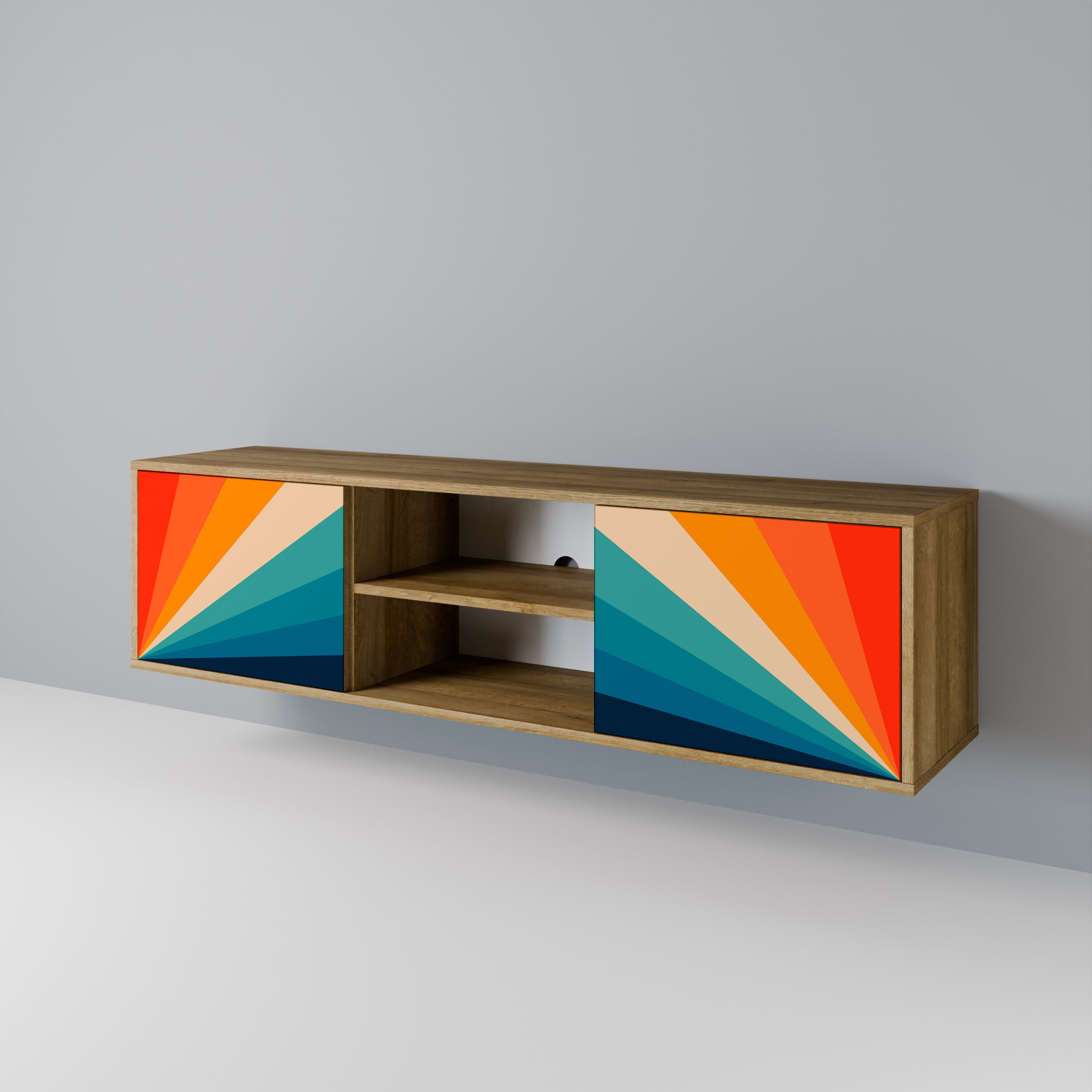 PRISM CONCUSSION Dvoudveřový TV stolek