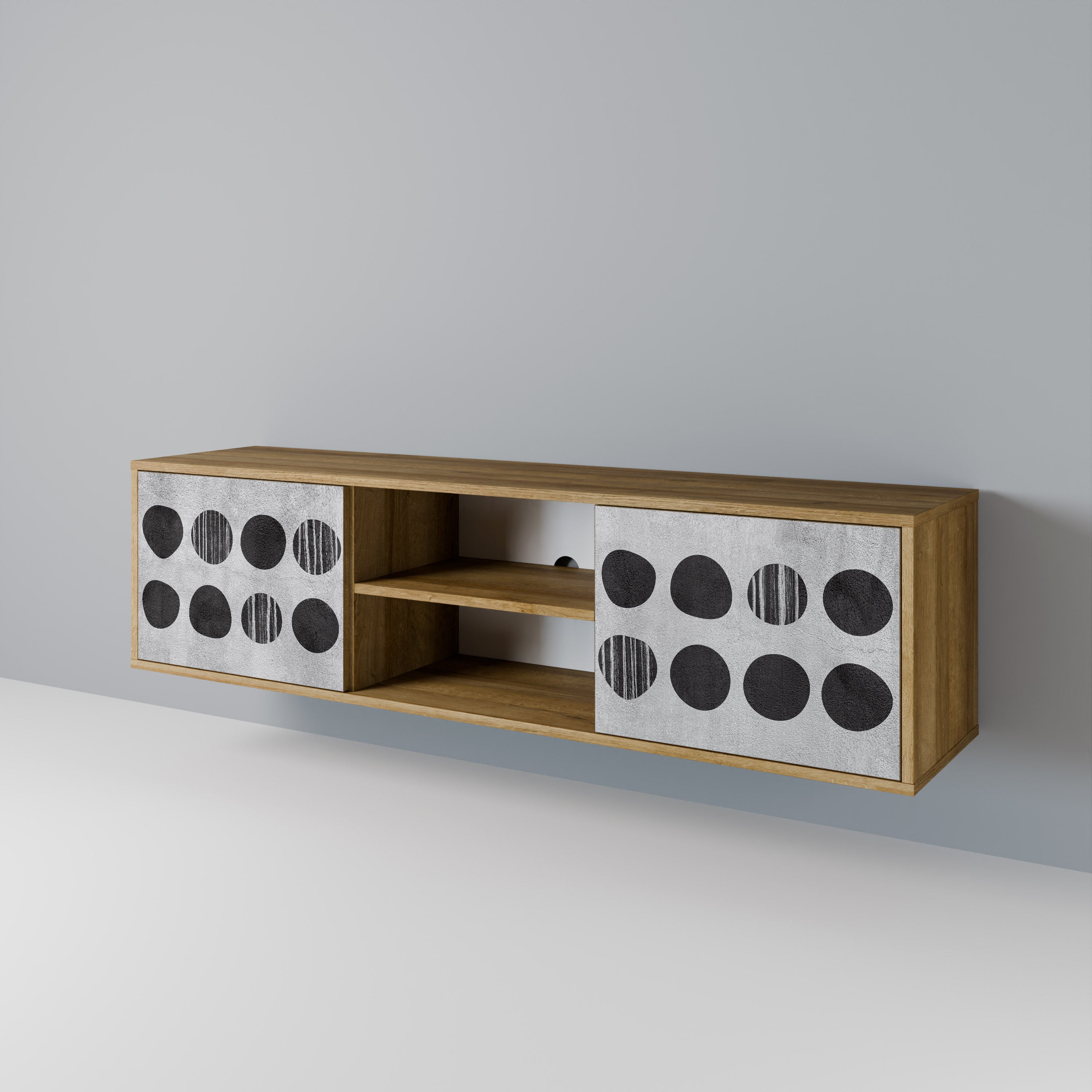 GHOSTLY GRADIENTS Dvoudveřový TV stolek