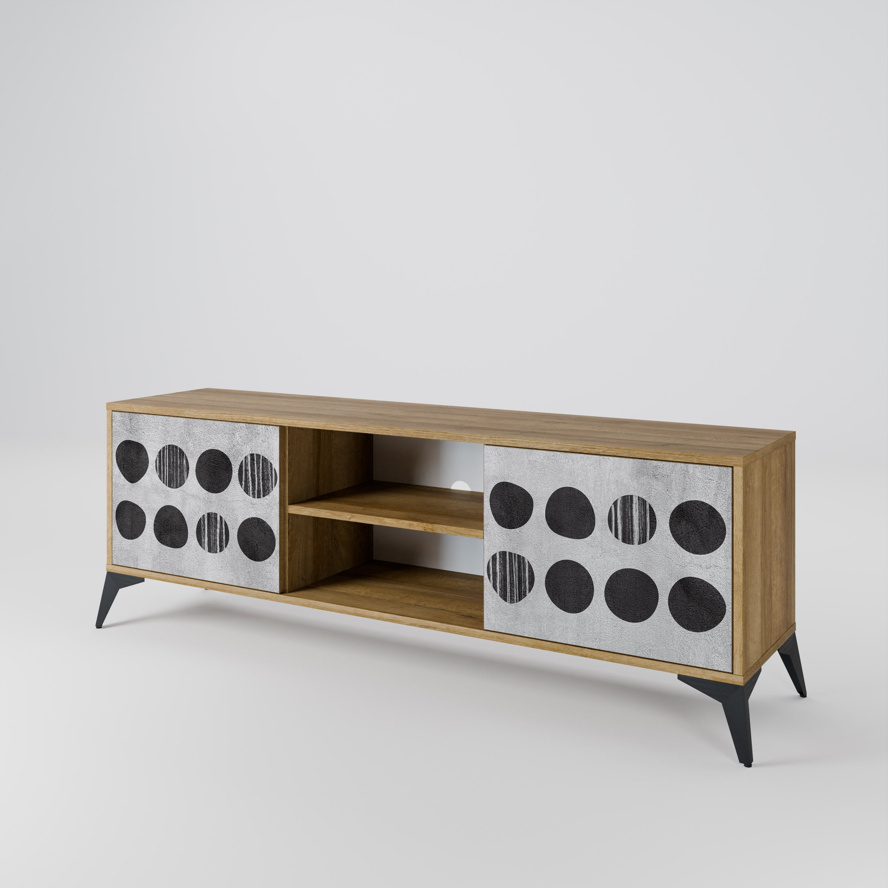 GHOSTLY GRADIENTS Dvoudveřový TV stolek