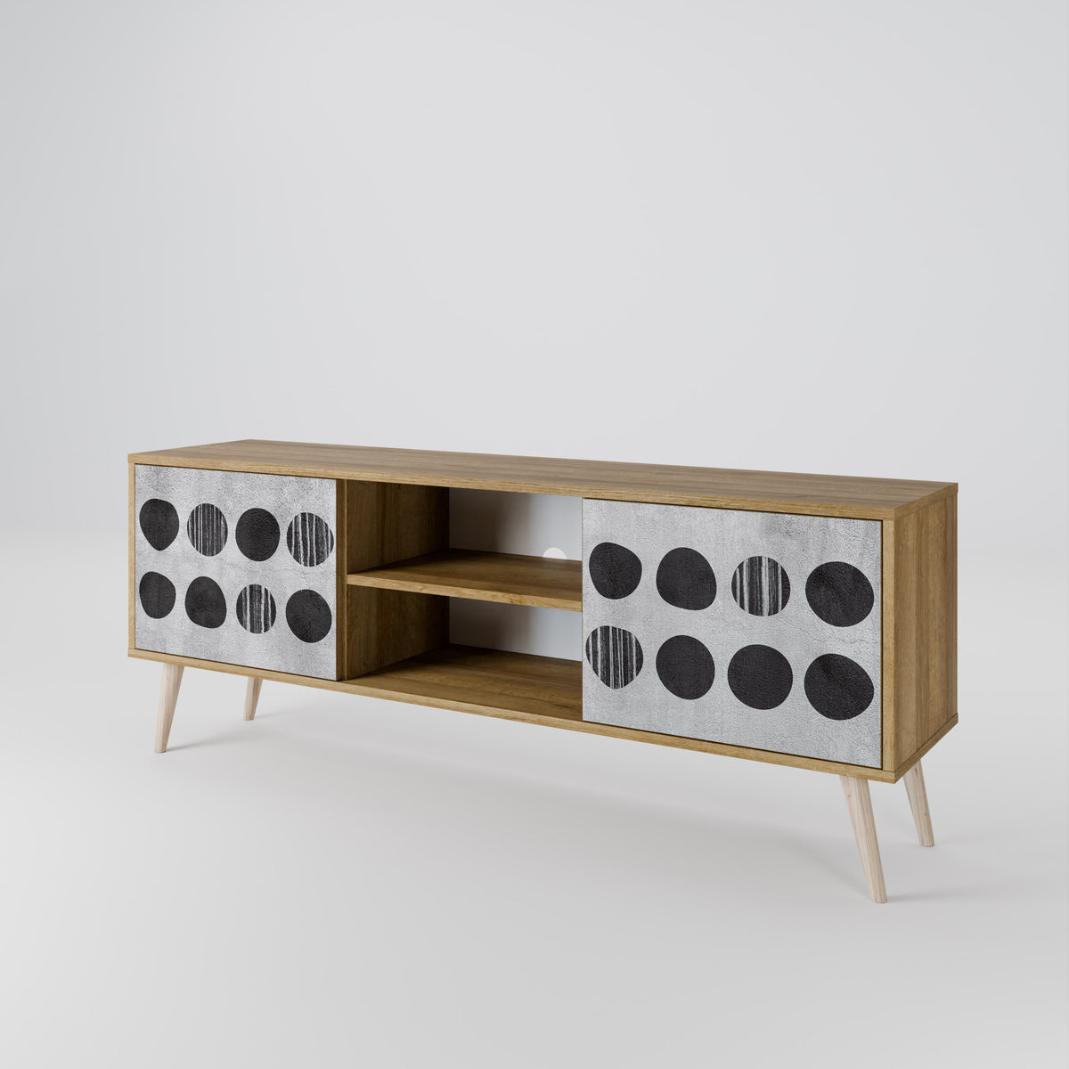 GHOSTLY GRADIENTS Dvoudveřový TV stolek