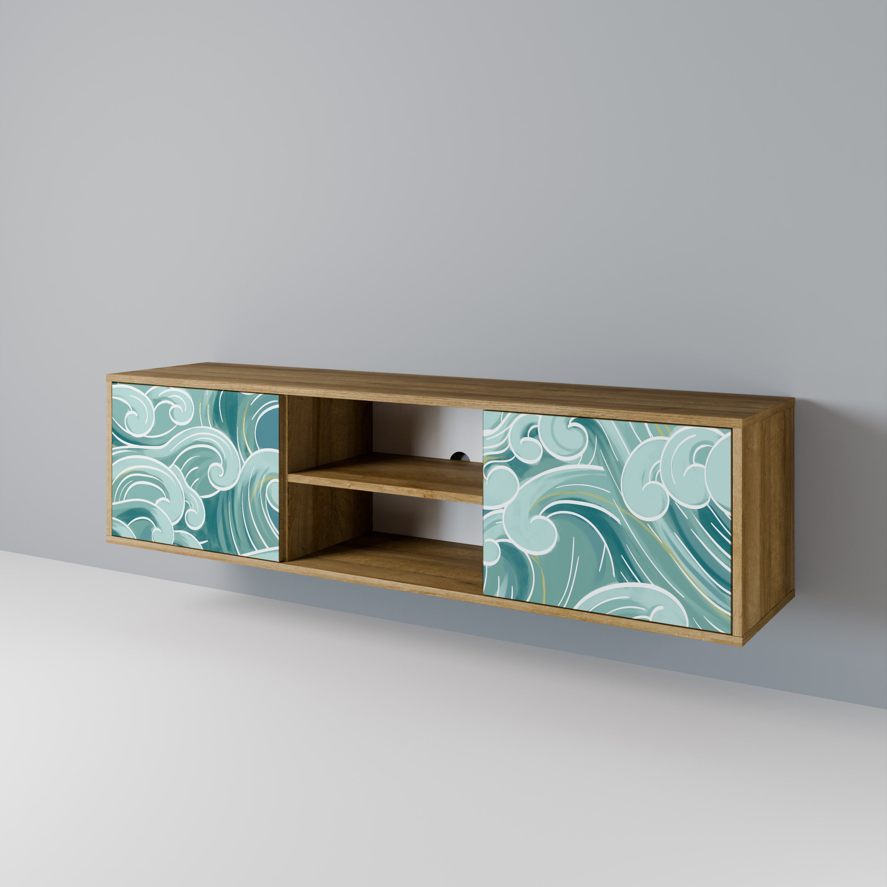 ASIAN SWAY Dvoudveřový TV stolek