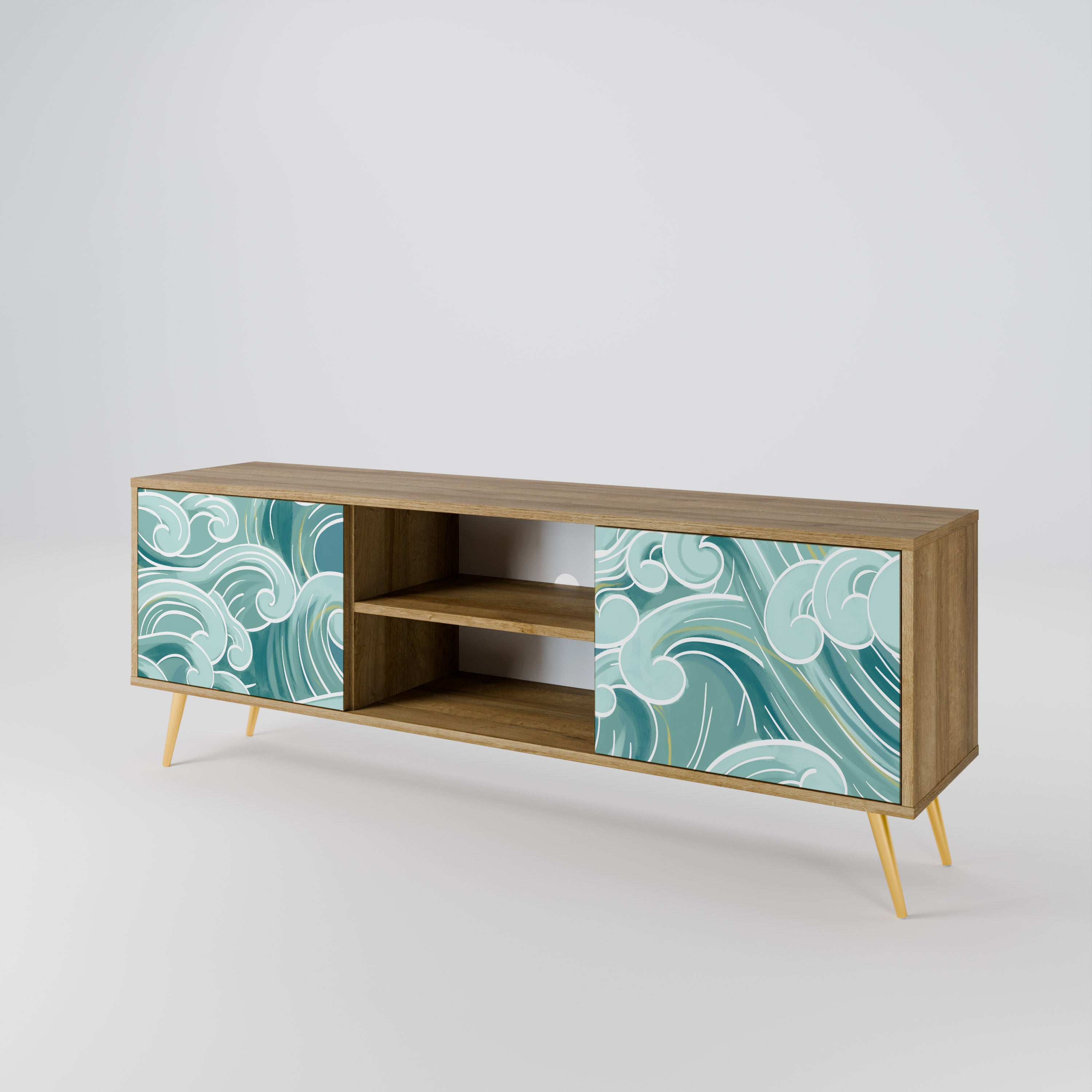 ASIAN SWAY Dvoudveřový TV stolek