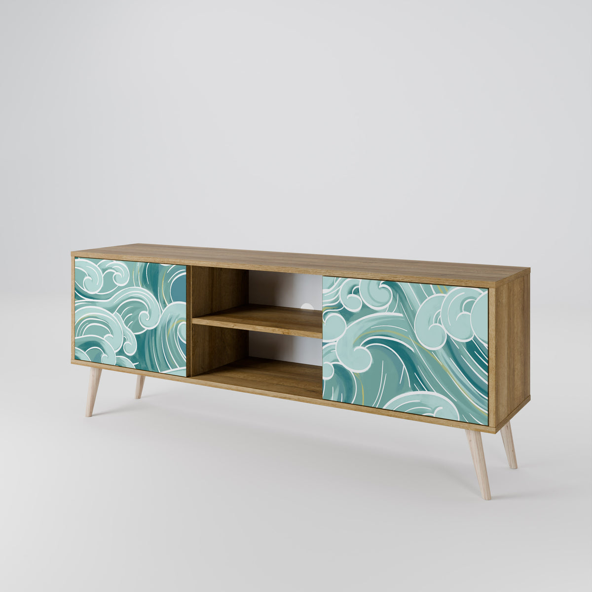 ASIAN SWAY Dvoudveřový TV stolek