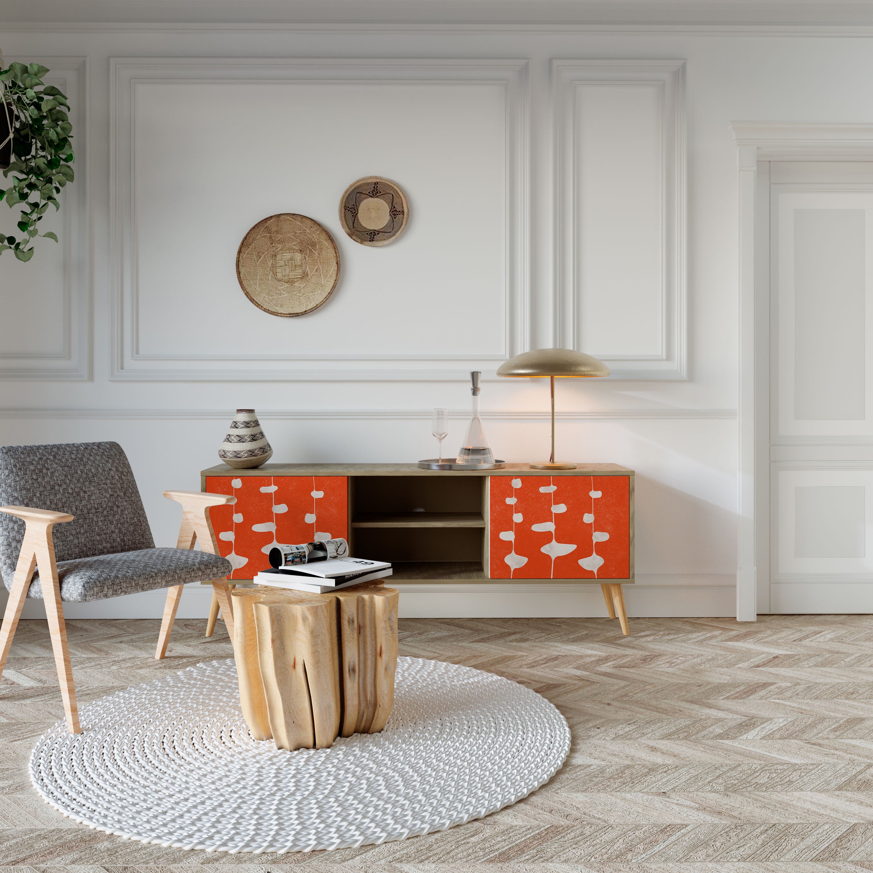 COURAGE MOLD Dvoudveřový TV stolek