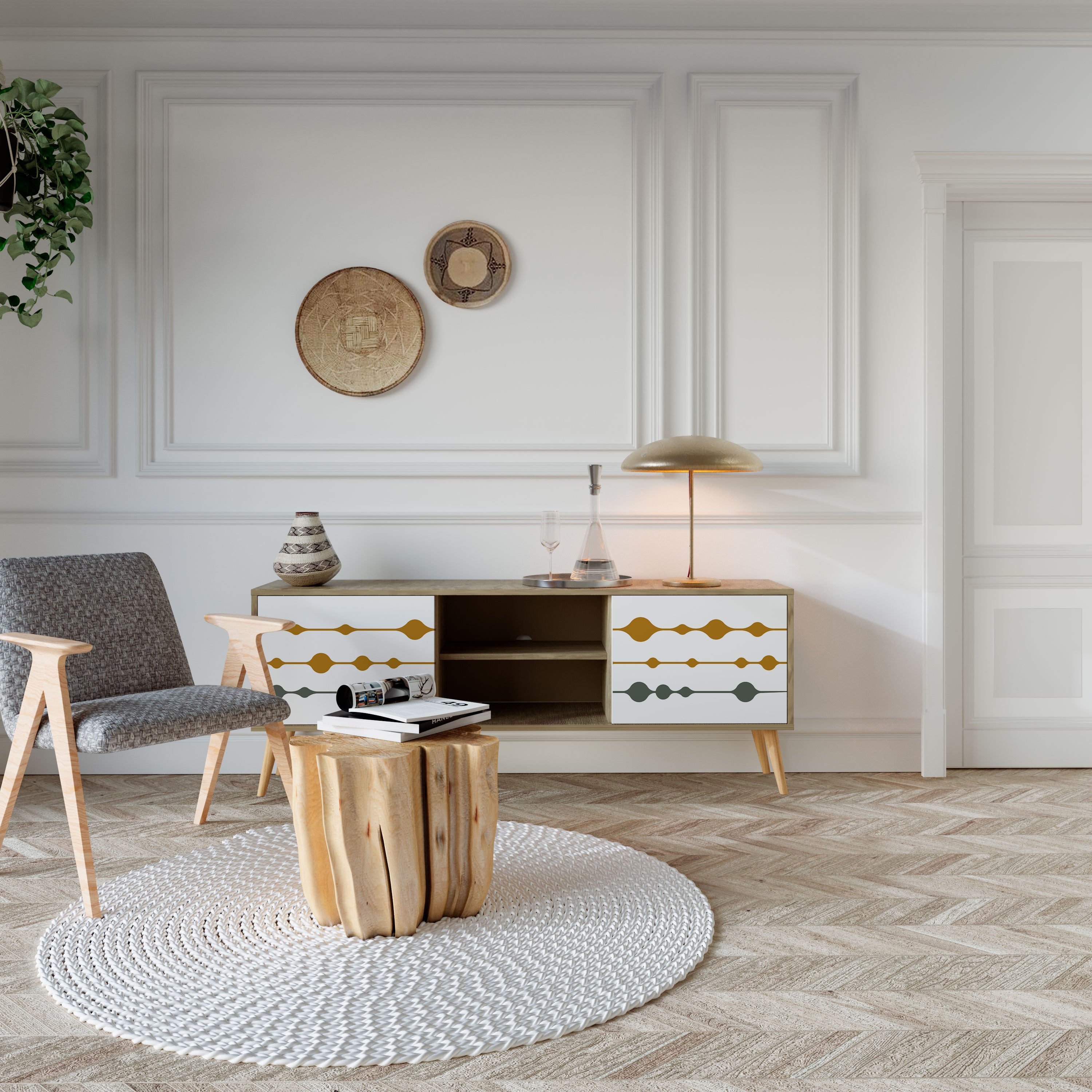 VIVID TONE Dvoudveřový TV stolek