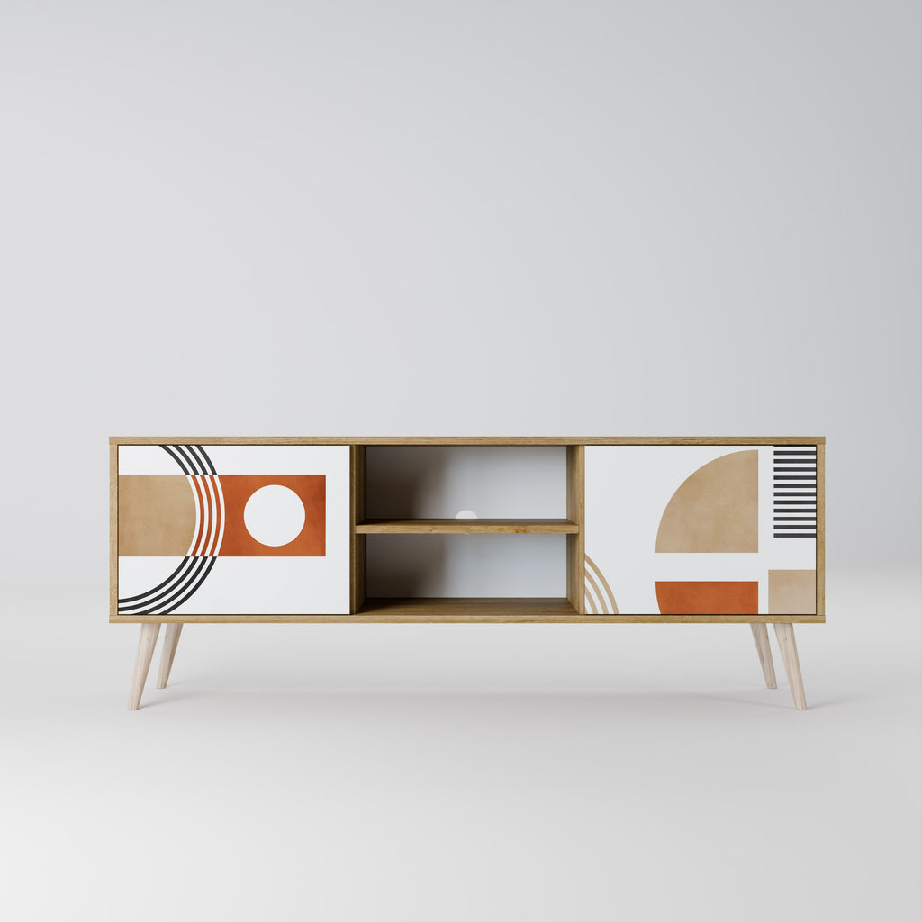 CIRCLE RHYTM Dvoudveřový TV stolek