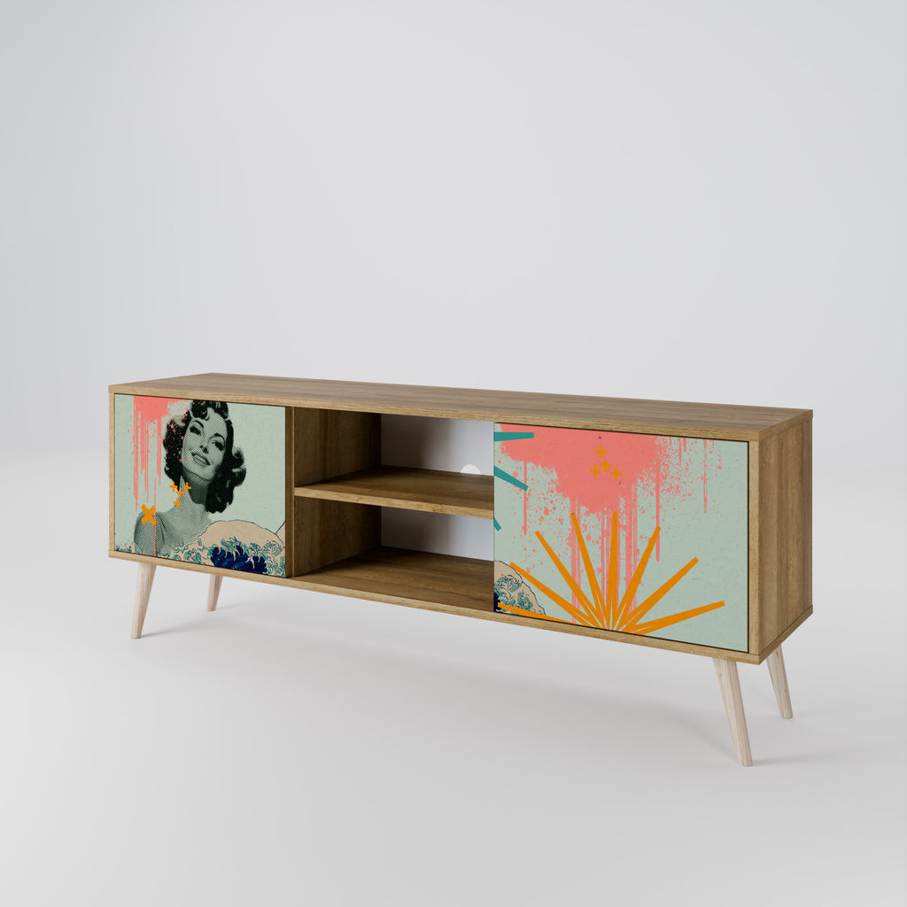 KANAGAWA BEAUTY 2-Door TV Cabinet