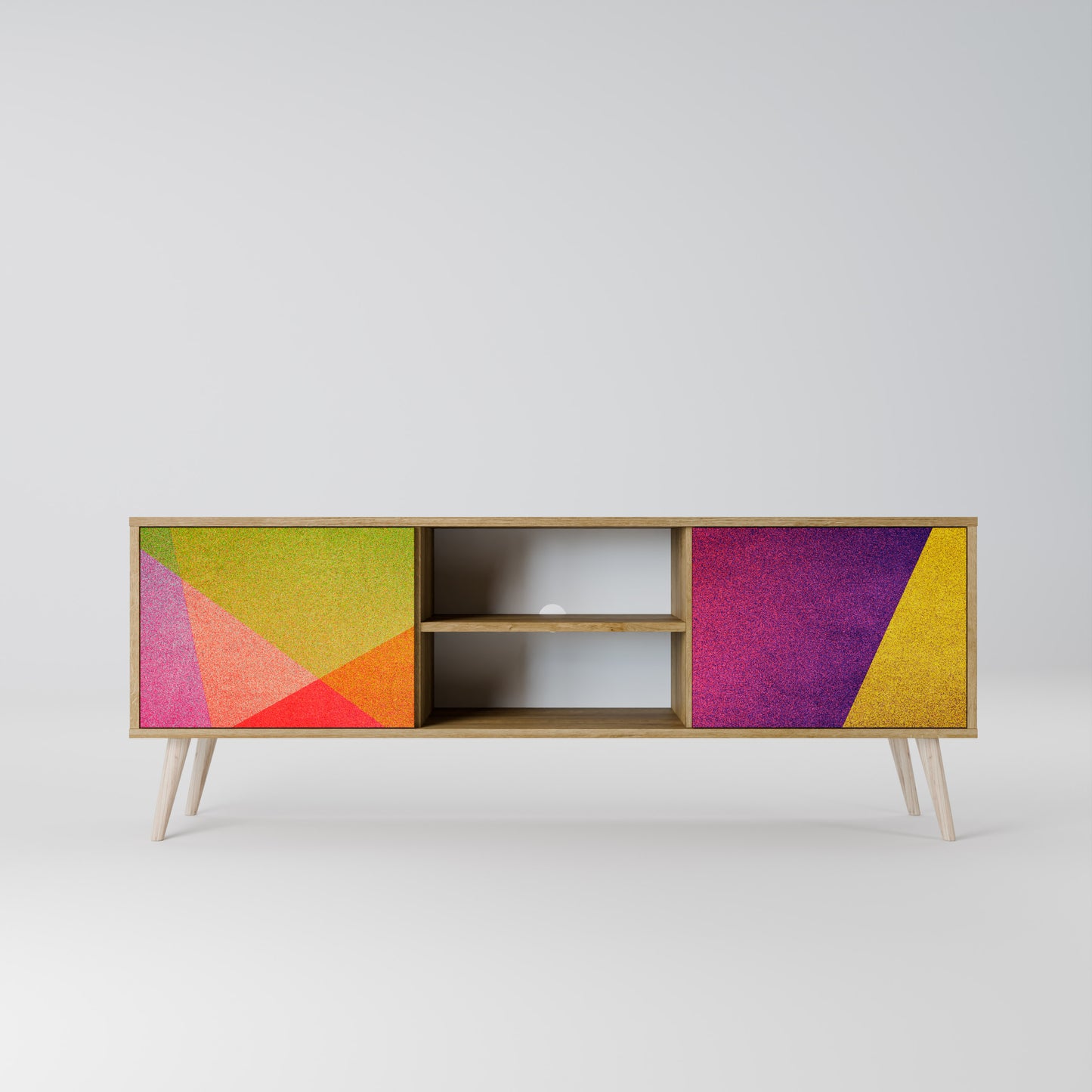 VIVID GEOMETRY Dvoudveřový TV stolek