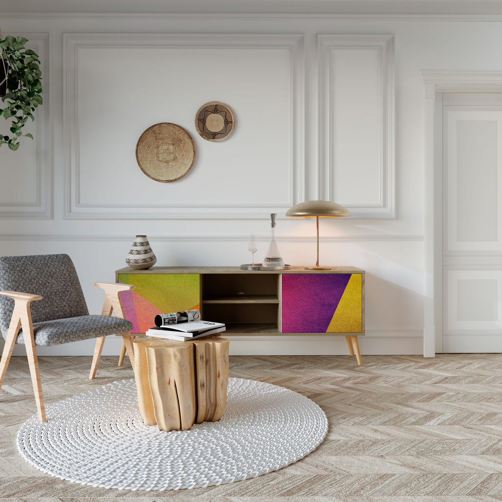 VIVID GEOMETRY Dvoudveřový TV stolek