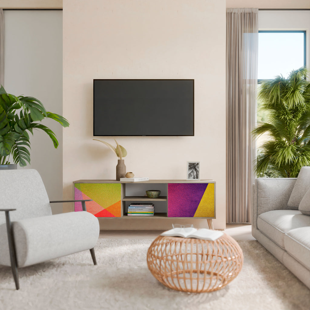 VIVID GEOMETRY Dvoudveřový TV stolek