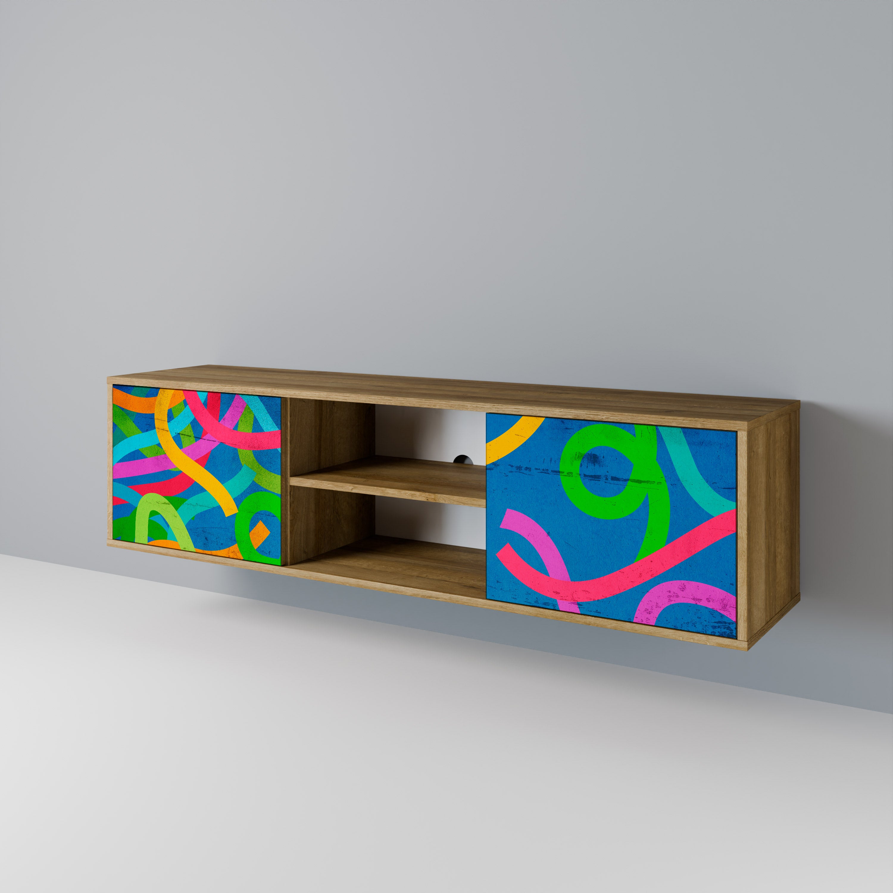 STREAMER TANGLE Dvoudveřový TV stolek