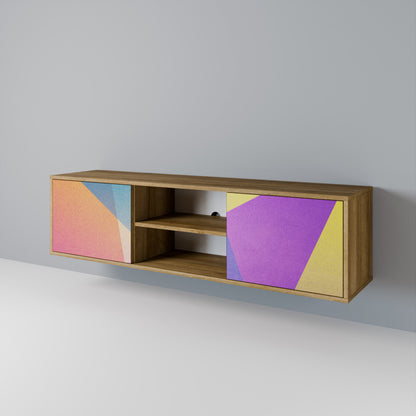 BRIGHT GEOMETRY Dvoudveřový TV stolek