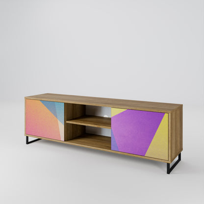 BRIGHT GEOMETRY Dvoudveřový TV stolek
