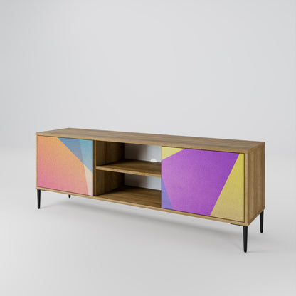 BRIGHT GEOMETRY Dvoudveřový TV stolek