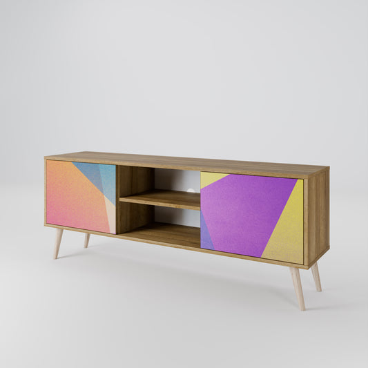 BRIGHT GEOMETRY Dvoudveřový TV stolek