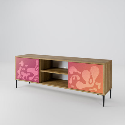 IRREGULAR PINK Dvoudveřový TV stolek