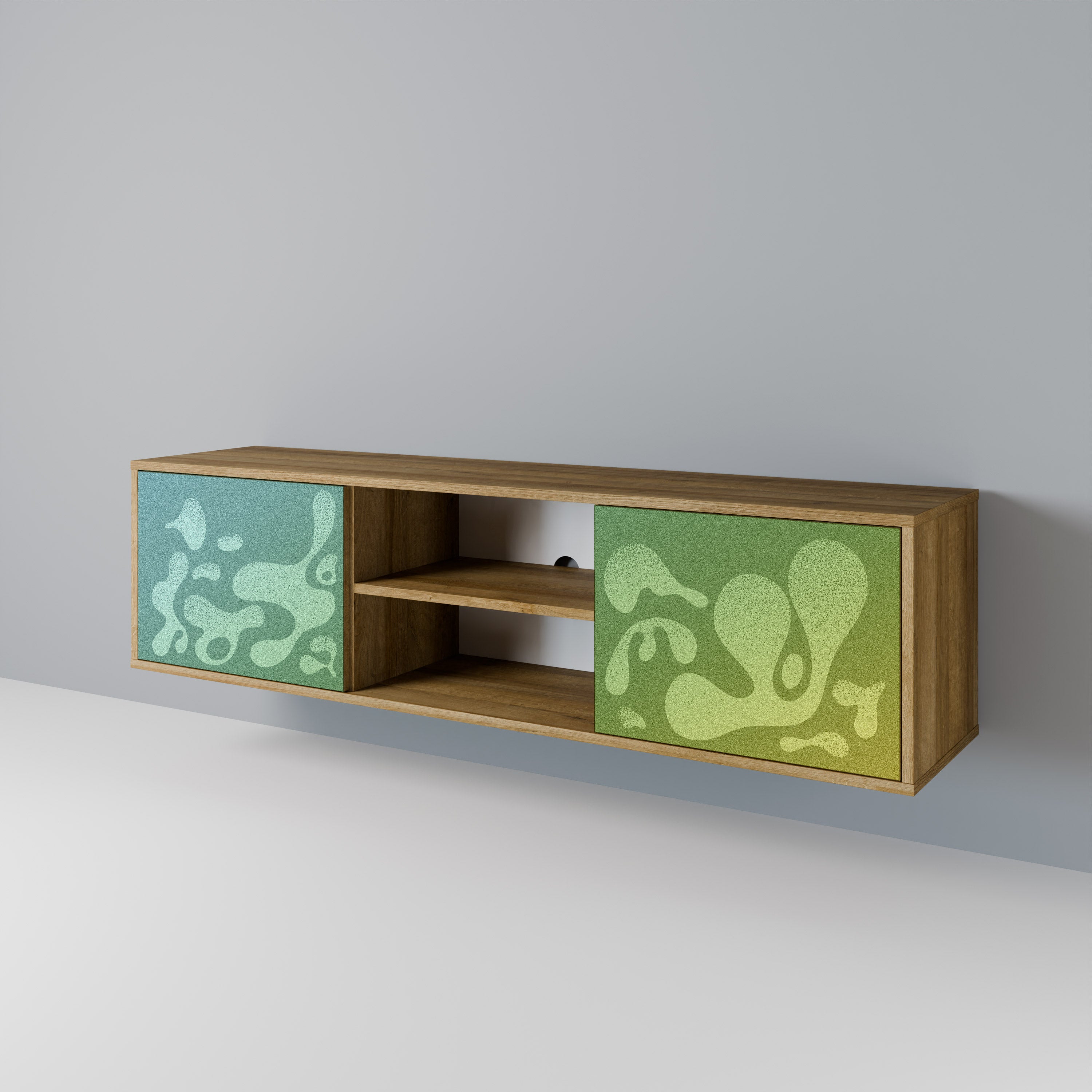 IRREGULAR BLUE 2-Door TV Cabinet