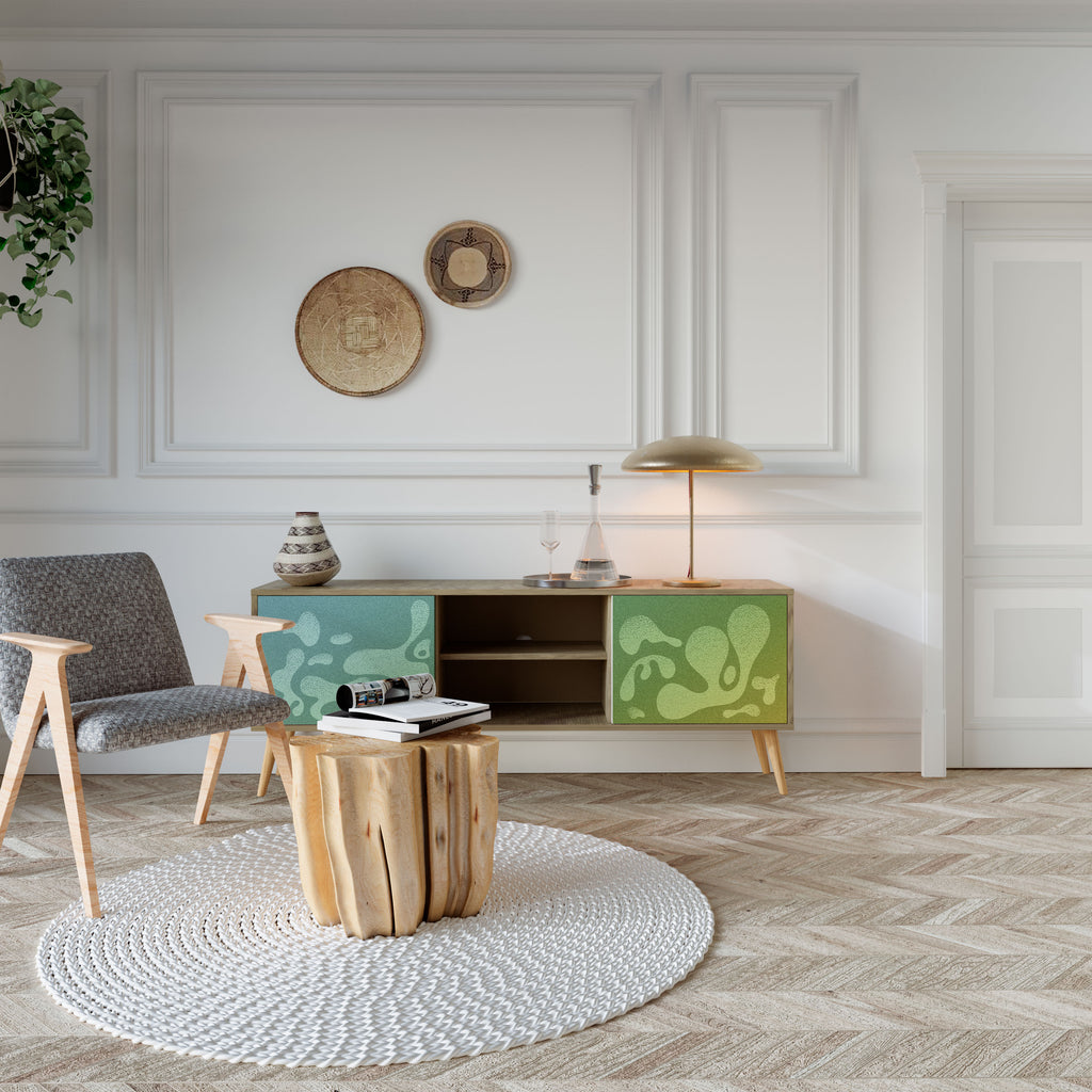 IRREGULAR BLUE 2-Door TV Cabinet