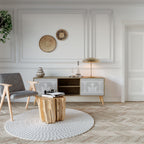 THAI GRAY Dvoudveřový TV stolek