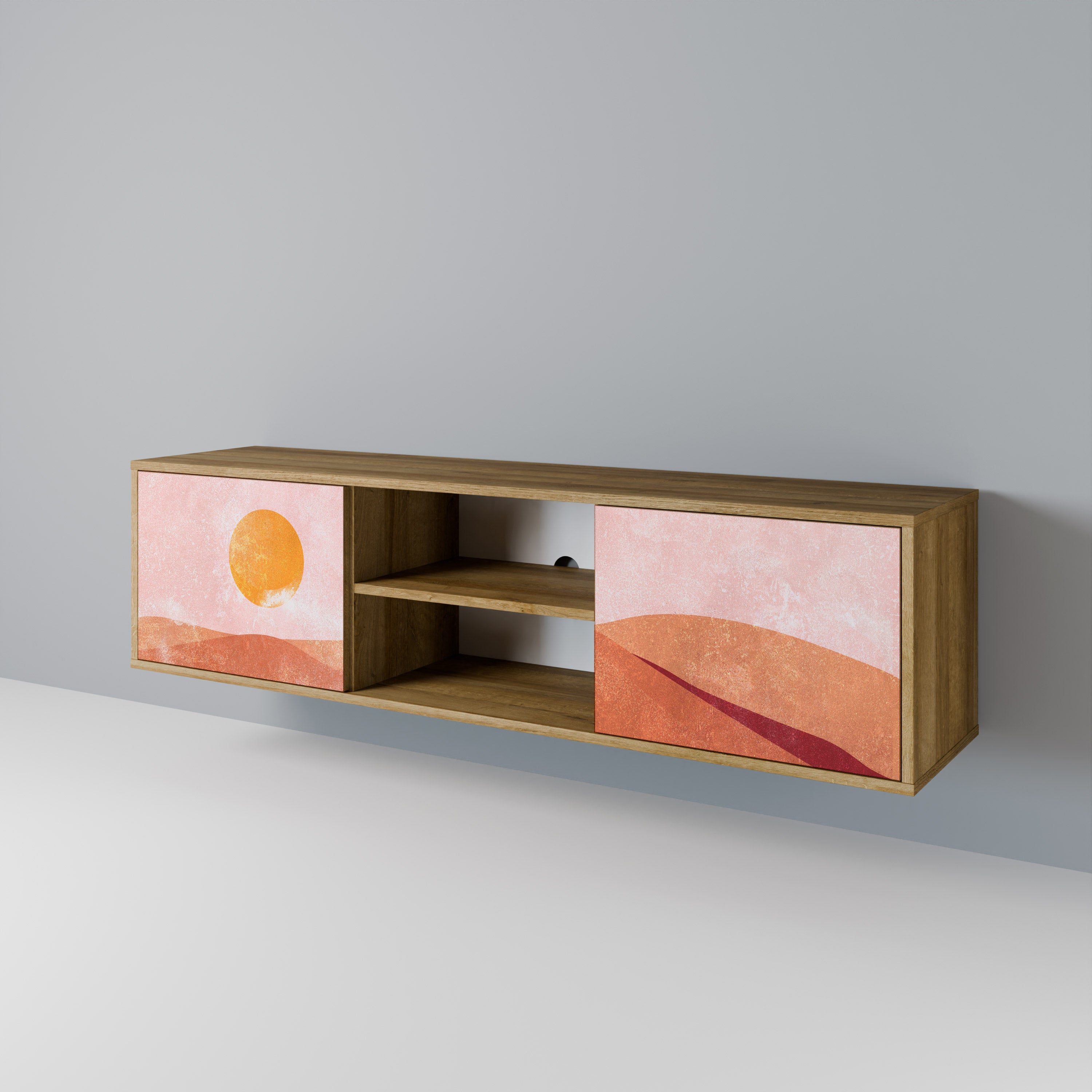 LUMINOUS SUNLIGHT Dvoudveřový TV stolek