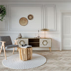 HEXAGONAL SHAPES Dvoudveřový TV stolek