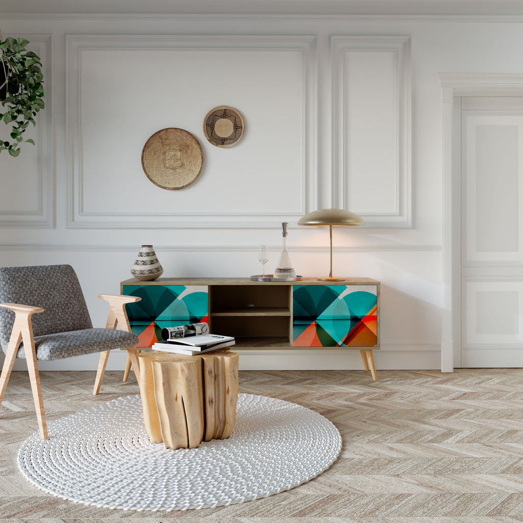 CIRCULAR RHAPSODY 2-Door TV Cabinet