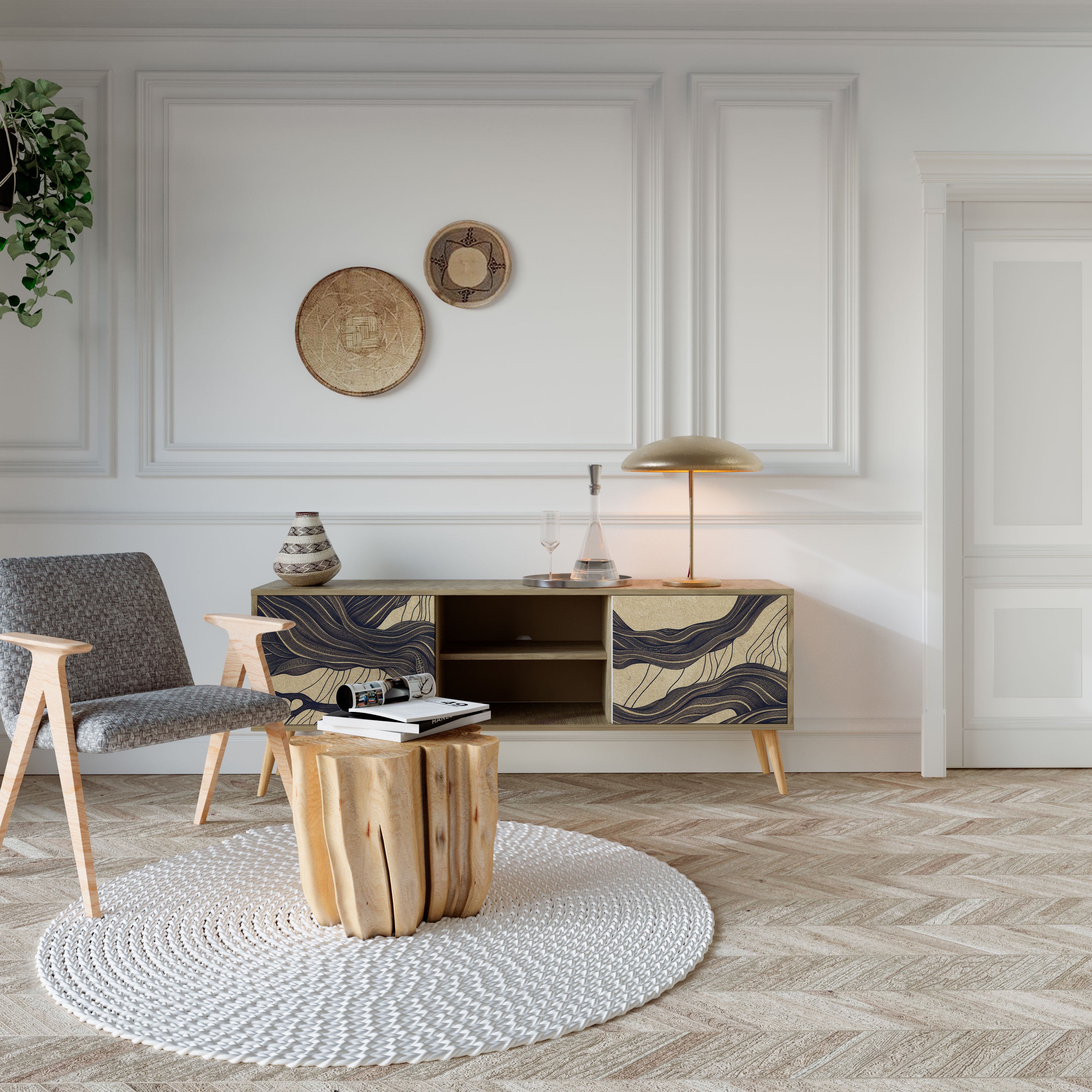 UNIFIED FRAGMENTS 2-Door TV Cabinet