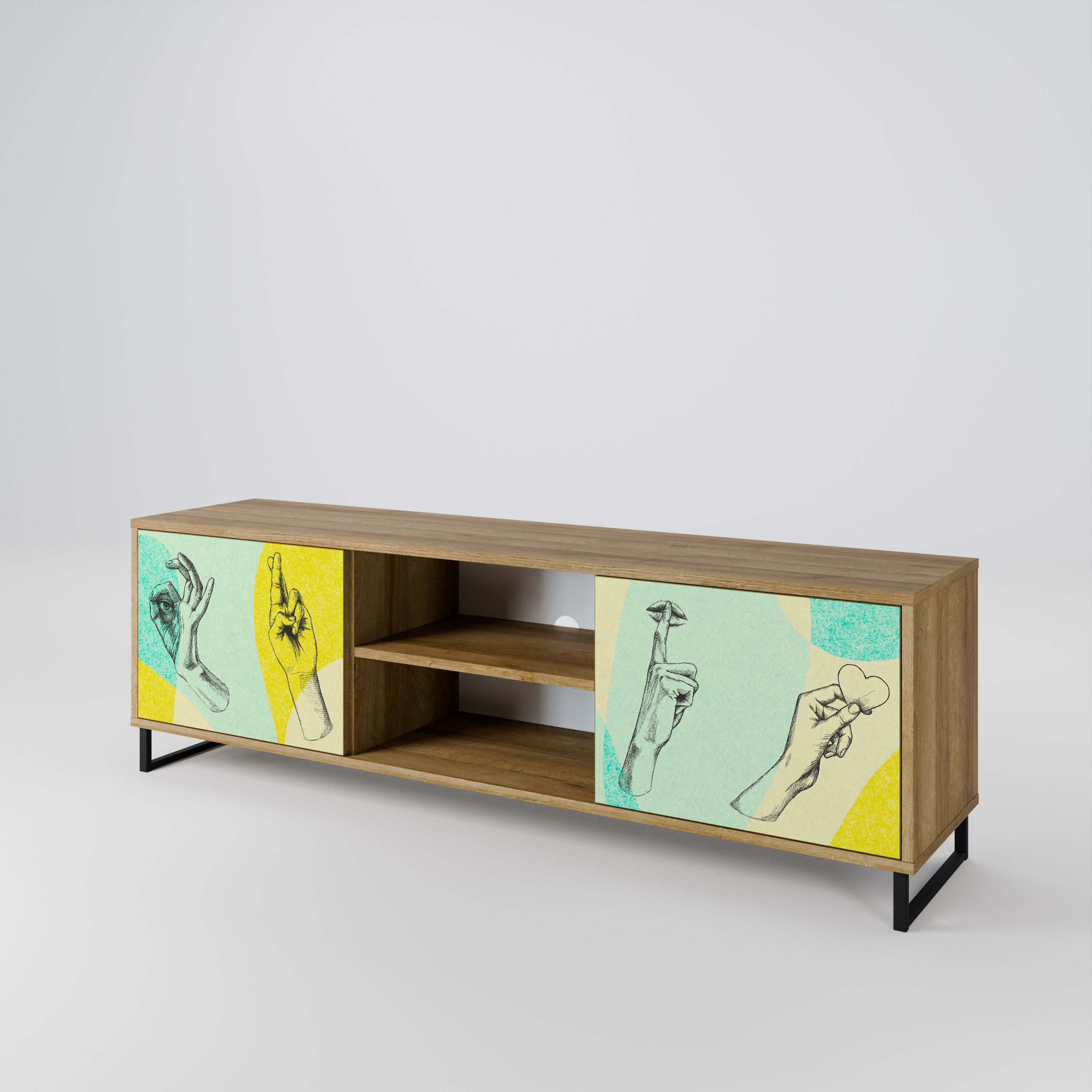 BODY LANGUAGE 2-Door TV Cabinet
