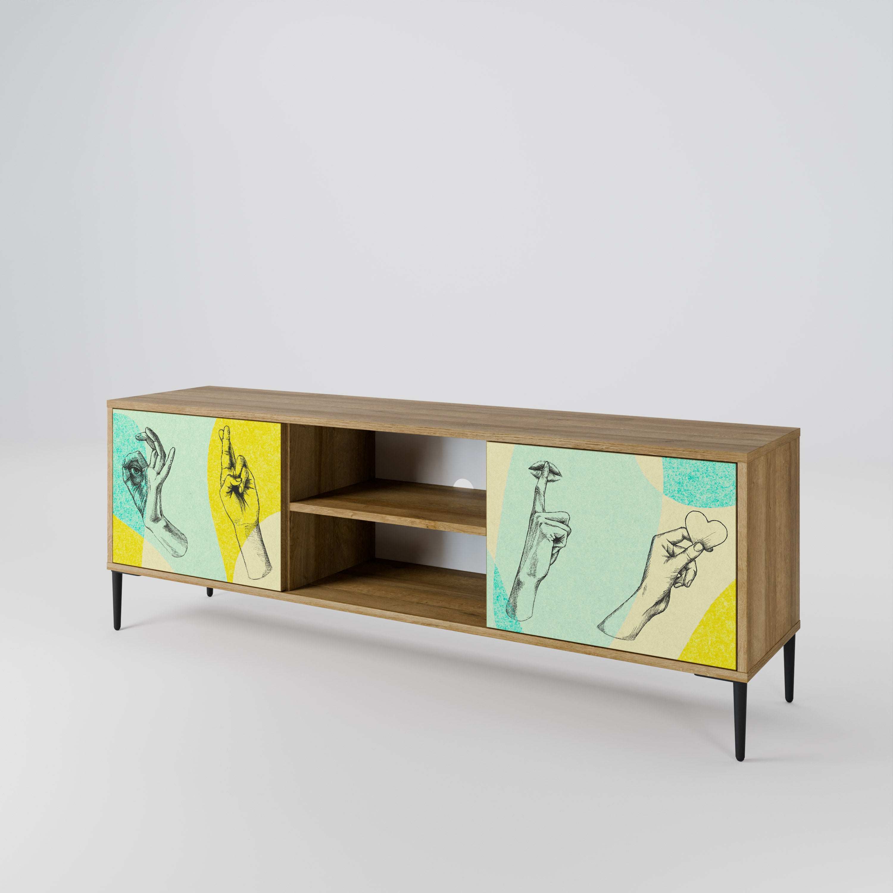 BODY LANGUAGE 2-Door TV Cabinet