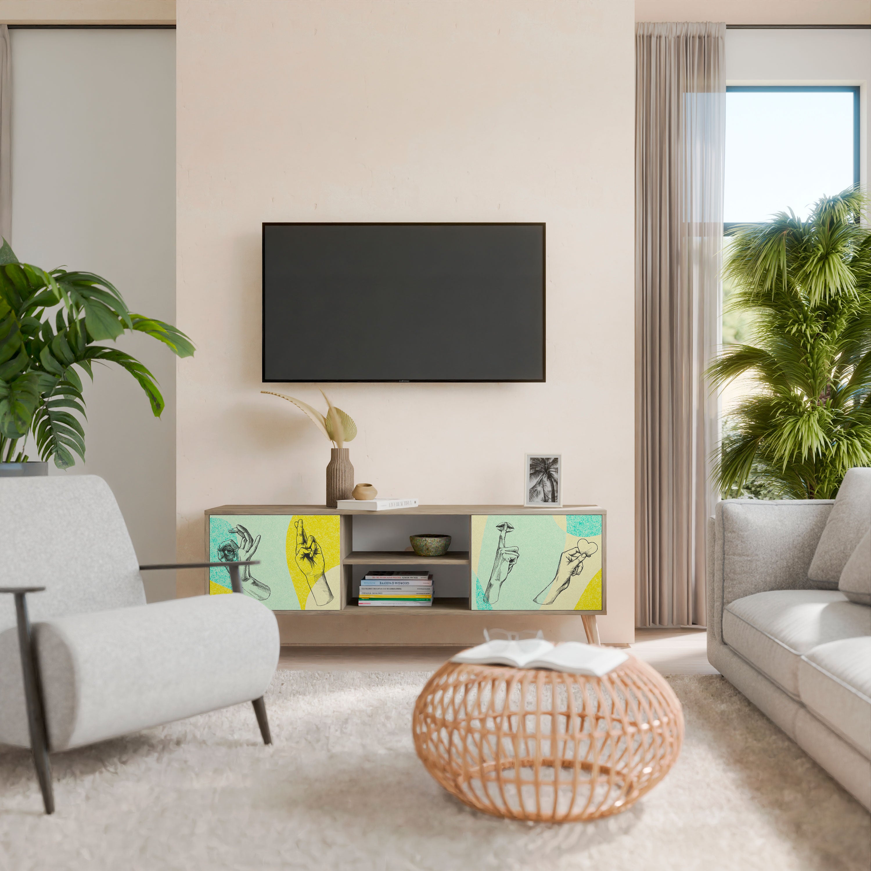 BODY LANGUAGE 2-Door TV Cabinet