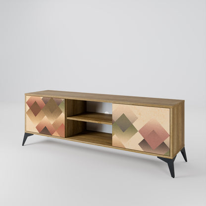 GEOMETRIC FUSION Dvoudveřový TV stolek