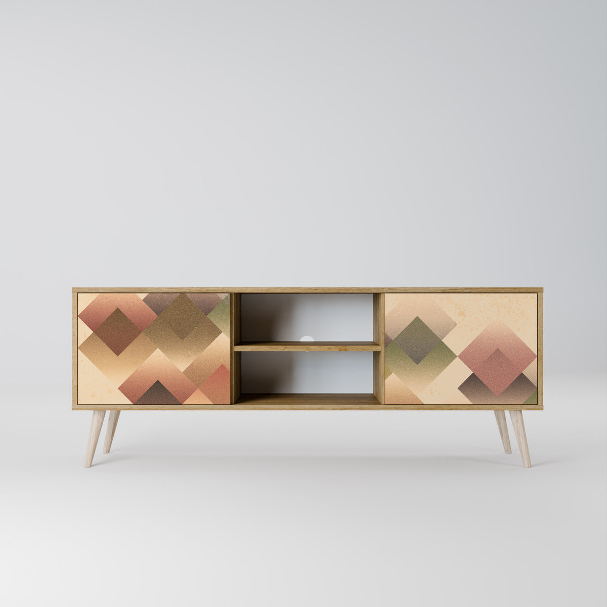 GEOMETRIC FUSION Dvoudveřový TV stolek
