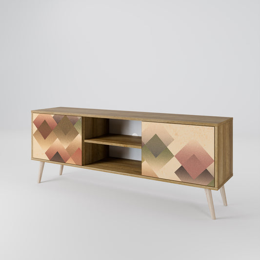 GEOMETRIC FUSION Dvoudveřový TV stolek