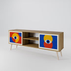 GEOMETRIC EYES 2-Door TV Cabinet