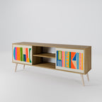 GEOMETRIC SHINE 2-Door TV Cabinet