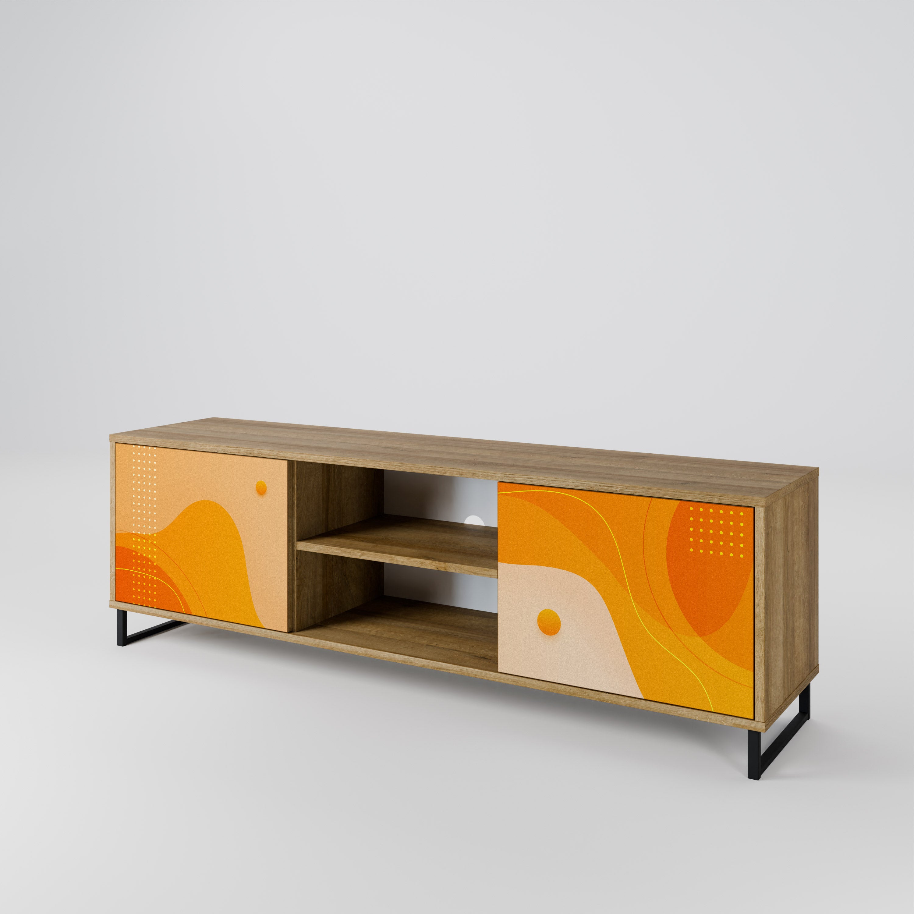 ORANGE ARRANGEMENT 2-Door TV Cabinet