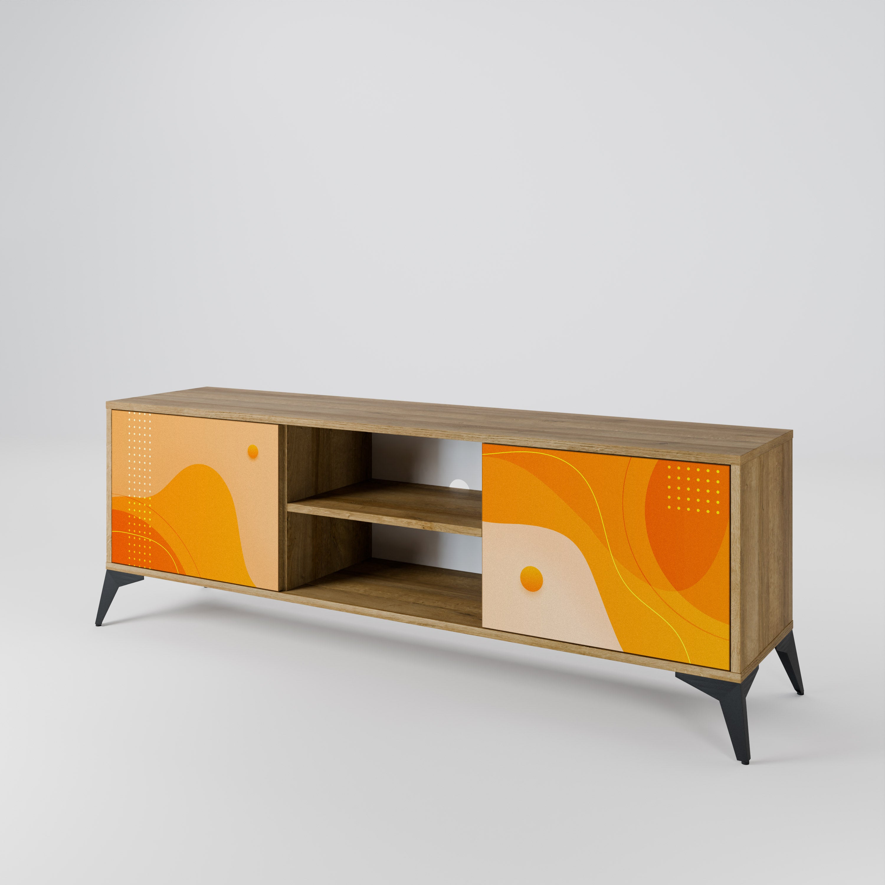 ORANGE ARRANGEMENT 2-Door TV Cabinet
