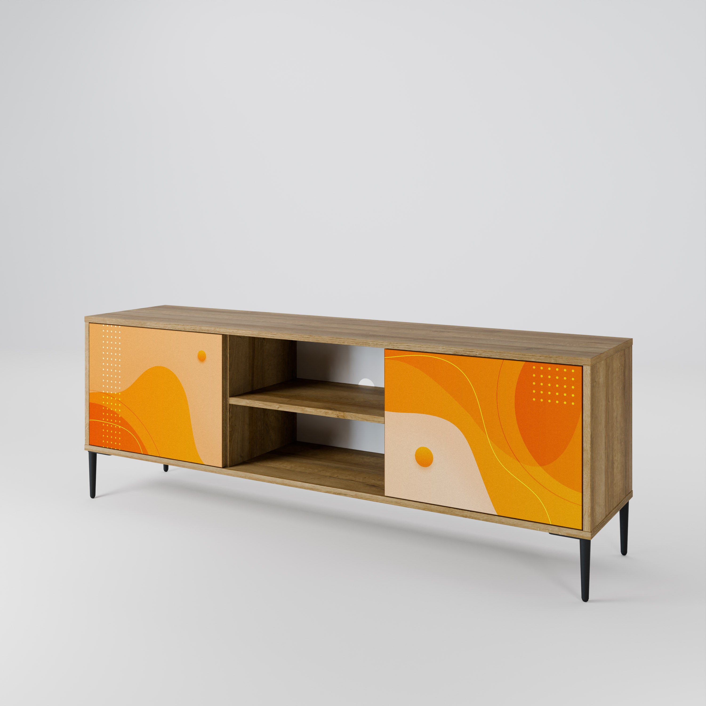 ORANGE ARRANGEMENT 2-Door TV Cabinet