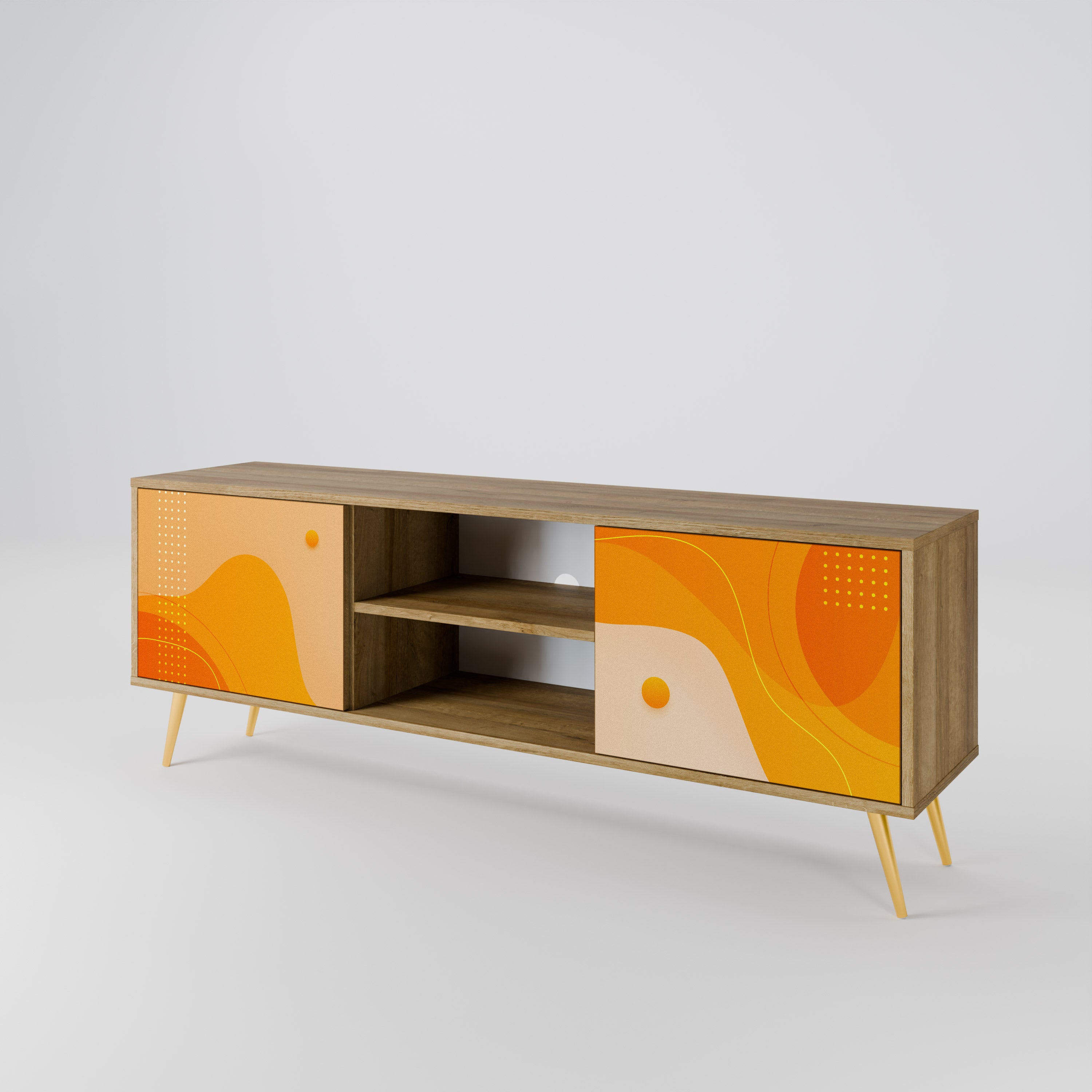 ORANGE ARRANGEMENT 2-Door TV Cabinet